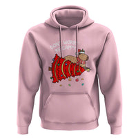 Funny Capybara Christmas Hoodie Don't Worry Be Capy
