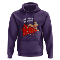 Funny Capybara Christmas Hoodie Don't Worry Be Capy