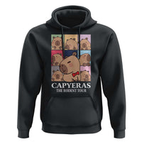 Funny Capybara Christmas Hoodie Capyeras The Rodent Tour