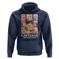 Funny Capybara Christmas Hoodie Capyeras The Rodent Tour