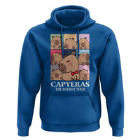 Funny Capybara Christmas Hoodie Capyeras The Rodent Tour