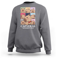 Funny Capybara Christmas Sweatshirt Capyeras The Rodent Tour - Wonder Print Shop