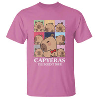 Funny Capybara Christmas T Shirt Capyeras The Rodent Tour - Wonder Print Shop