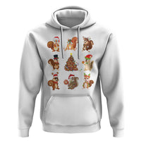 Funny Squirrel Christmas Santa Reindeer Hoodie