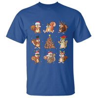 Funny Squirrel Christmas Santa Reindeer T Shirt - Wonder Print Shop