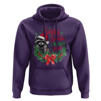 Funny Christmas Hoodie Sorry Santa I've Been Feral Raccoon