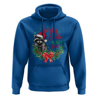 Funny Christmas Hoodie Sorry Santa I've Been Feral Raccoon