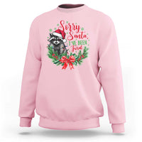 Funny Christmas Sweatshirt Sorry Santa I've Been Feral Raccoon - Wonder Print Shop