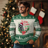 Funny Xmas Ugly Christmas Sweater Sorry Santa I've Been Feral Raccoon - Wonder Print Shop