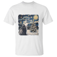 Christmas Starry Night Opossum T Shirt - Wonder Print Shop