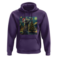 Christmas Starry Night Raccoon Hoodie