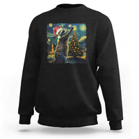 Christmas Starry Night Raccoon Sweatshirt - Wonder Print Shop