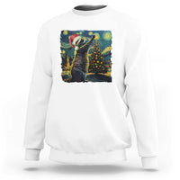 Christmas Starry Night Raccoon Sweatshirt - Wonder Print Shop