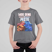 Funny Moo Deng VS Pesto T Shirt For Kid - Wonder Print Shop