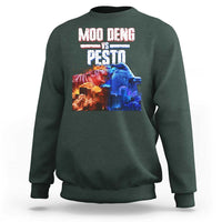 Funny Moo Deng VS Pesto Sweatshirt - Wonder Print Shop