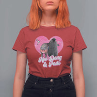 Funny Best Friends Moo Deng Pesto T Shirt For Women - Wonder Print Shop