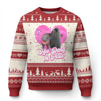 Funny Best Friends Moo Deng Pesto Ugly Christmas Sweater - Wonder Print Shop