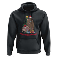 First Christmas 2024 Moo Deng Pesto Hoodie