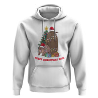 First Christmas 2024 Moo Deng Pesto Hoodie