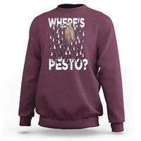 Funny Christmas Wheres Pesto Sweatshirt - Wonder Print Shop