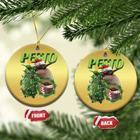 Funny Christmas Pesto Penguin Christmas Ornament - Wonder Print Shop