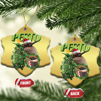 Funny Christmas Pesto Penguin Christmas Ornament - Wonder Print Shop