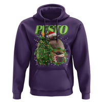 Funny Christmas Pesto Penguin Hoodie