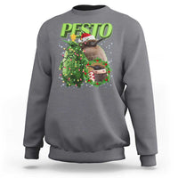 Funny Christmas Pesto Penguin Sweatshirt - Wonder Print Shop
