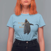 Funny Pesto Penguin T Shirt For Women I'm Just A Baby Hiphop - Wonder Print Shop