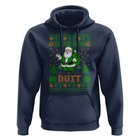 Irish Christmas Hoodie Nollaig Shona Duit Shamrock Santa Lucky For Everyone