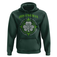 Irish Woman Pride Hoodie The Soul of A Witch Celtic Shamrock Feminist