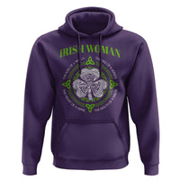 Irish Woman Pride Hoodie The Soul of A Witch Celtic Shamrock Feminist