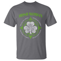 Irish Woman Pride T Shirt The Soul of A Witch Celtic Shamrock Feminist - Wonder Print Shop