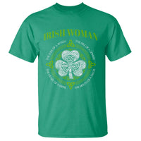 Irish Woman Pride T Shirt The Soul of A Witch Celtic Shamrock Feminist - Wonder Print Shop