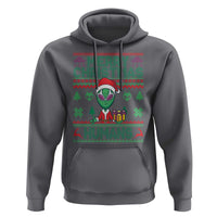 Funny Xmas Alien Santa Hoodie Merry Christmas Humans UFO Outer Space
