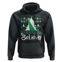 Funny Xmas UFO Believe Hoodie