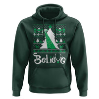 Funny Xmas UFO Believe Hoodie