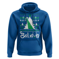 Funny Xmas UFO Believe Hoodie
