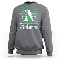 Funny Xmas UFO Believe Sweatshirt - Wonder Print Shop