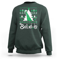 Funny Xmas UFO Believe Sweatshirt - Wonder Print Shop