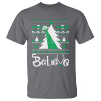 Funny Xmas UFO Believe T Shirt - Wonder Print Shop