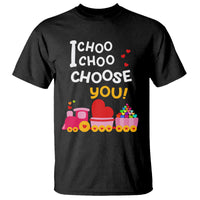 Valentine's Day T Shirt I Choo Choo Choose You Love Train Heart - Wonder Print Shop