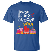 Valentine's Day T Shirt I Choo Choo Choose You Love Train Heart - Wonder Print Shop