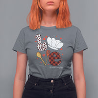 Valentine's Day T Shirt For Women LOVE Lunch Lady Life - Wonder Print Shop