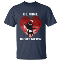 Valentine's Day T Shirt Be Mine Right Meow Funny Cat Lover - Wonder Print Shop
