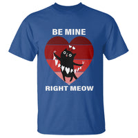 Valentine's Day T Shirt Be Mine Right Meow Funny Cat Lover - Wonder Print Shop