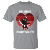Valentine's Day T Shirt Be Mine Right Meow Funny Cat Lover - Wonder Print Shop