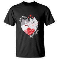Valentine's Day T Shirt Be Mine Right Meow Funny Cat Lover - Wonder Print Shop