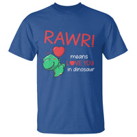 Valentine's Day T Shirt Rawr Means Love You in Dinosaur Cute Heart Ballon - Wonder Print Shop
