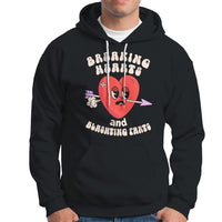 Valentine's Day Hoodie Breaking Hearts And Blasting Farts - Wonder Print Shop